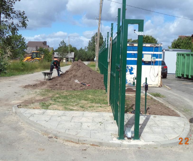 Didelių gabaritų atliekų surinkimo aikštelės,  adresu Vytauto g. 52 A, Joniškėlio m., Pasvalio rajone  įrengimo darbai
