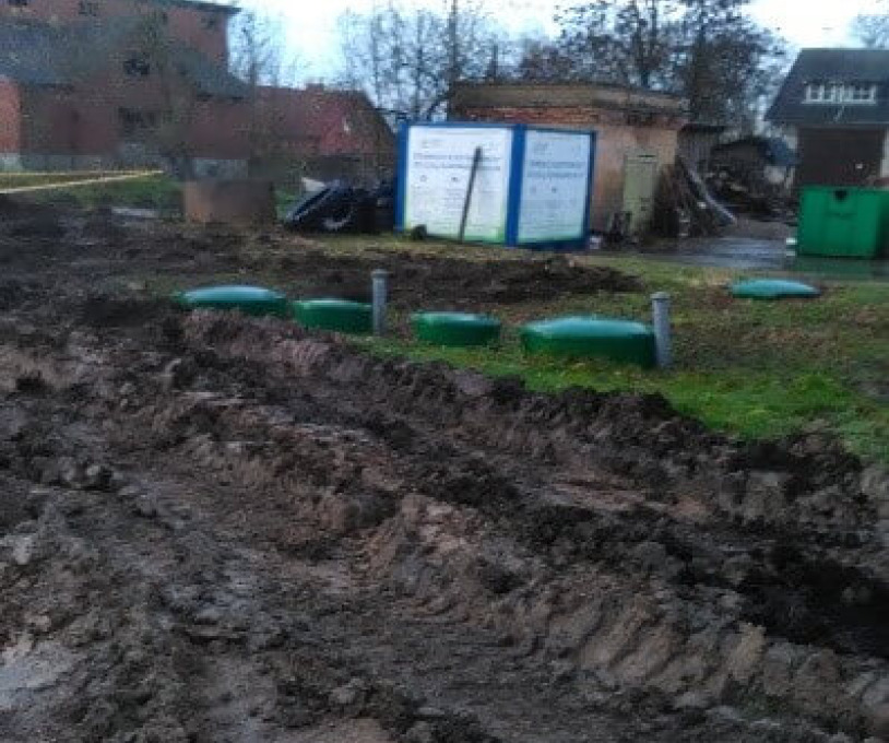 Didelių gabaritų atliekų surinkimo aikštelės,  adresu Vytauto g. 52 A, Joniškėlio m., Pasvalio rajone  įrengimo darbai