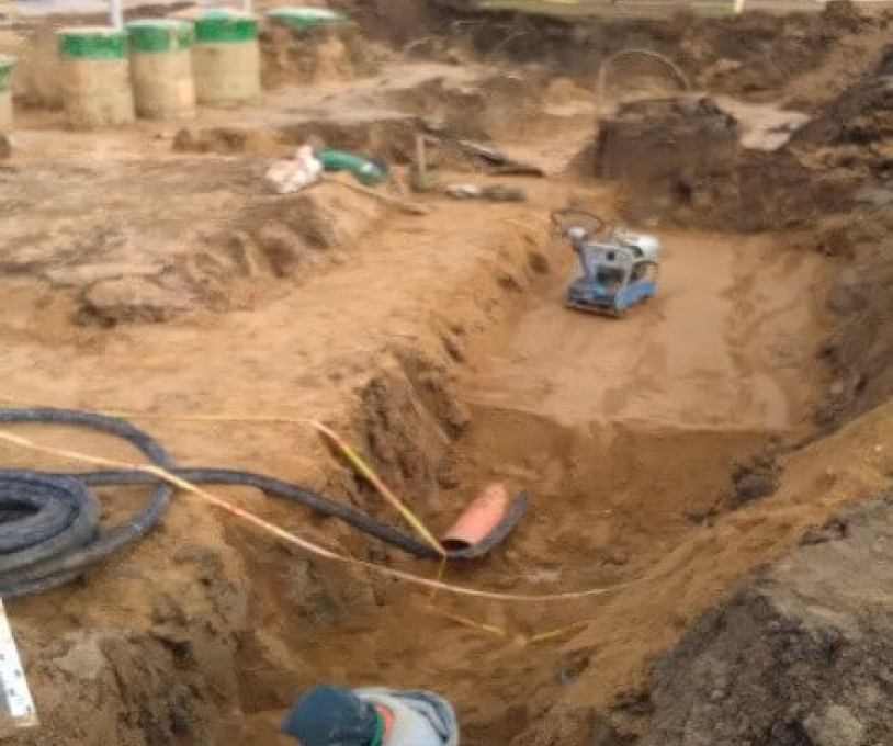 Didelių gabaritų atliekų surinkimo aikštelės,  adresu Vytauto g. 52 A, Joniškėlio m., Pasvalio rajone  įrengimo darbai